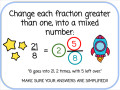 Equivalent Fractions with Number Chips - Space-themed - Digital and Printable