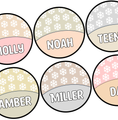 Printable Snowflakes Name Tags, Winter Classroom Labels,Name Badges