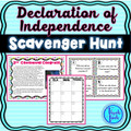 Declaration of Independence Scavenger Hunt - Thomas Jefferson, George Washington