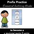 Prefix Activity - Winter Theme - Identify, Meaning, Spelling - Recording