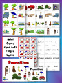 Prepositions flashcards and game cards - mini game cards preview