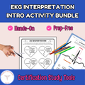 EKG Interpretation Intro Activity Bundle: Health Sciences Hands-On Exam Prep