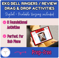 EKG Review Activities / Bell Ringers: Digital Drag & Drop & Printable Worksheets
