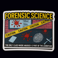 Forensic Science Murder Lesson Plan Waterproof Vinyl Sticker | Funny Crime Scene