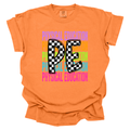 Checkered PE Rainbow T-shirt - Comfort Colors