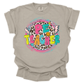 PE Teacher Leopard Circle Comfort Colors