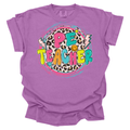 PE Teacher Leopard Circle Comfort Colors