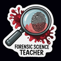 Forensic Science Teacher Vinyl Waterproof Sticker – Crime Scene Fingerprint Design