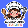 Culinary Arts Teacher Vinyl waterproof Sticker – Cute Chef Design for CTE and FCS Educators