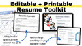 High School Resume Builder | Editable Resume Slides, Graphic Organizers, Digital