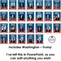 US History Presidents Timeline Classroom Decor Bulletin Boards Government Civics