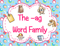 The -ag Word Family