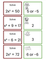 Pirate-Themed Exponents and Roots Card Matching Game - 8th Grade