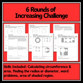 Circumference & Area of Circles Group Review Activity | Grade 7 Math