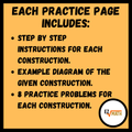 Geometry Construction Basics Practice - Segments & Angles