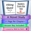 Raiders from the Sea Viking Quest Book One Novel Study