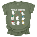 Physical Education Sporty Ghosts Halloween Comfort Color T-Shirts
