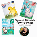 In this easter-themed painting class, we will learn how to paint with watercolor using a variety of painting techniques, play interactive games, engage in educational discussions, and discover fun facts about the subjects we draw.