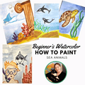 In this summer-themed painting class, we will learn how to paint with watercolor using a variety of painting techniques, play interactive games, engage in educational discussions, and discover fun facts about the subjects we draw.
