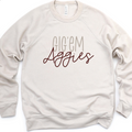 Gig 'em Aggies - Scripty Sweatshirt for Texas Aggie fans