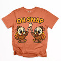 Oh! Snap, Thanksgiving Turkey Shirt on Comfort Colors