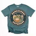 Homeschool Anywhere Shirt on Comfort Colors