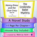 Nancy Drew and the Clue Crew The Cinderella Ballet Mystery Novel Study