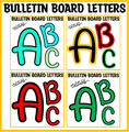 Printable Boho Bulletin Board letters, Bright Letters Bundle Pack