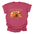 Just a Teacher Who Loves Fall T-Shirt Comfort Colors