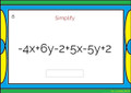 Combining Like Terms & Evaluating Algebraic Expressions: DIGITAL BOOM Cards