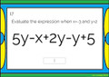 Combining Like Terms & Evaluating Algebraic Expressions: DIGITAL BOOM Cards