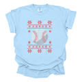 Baseball Christmas Sweater Print - Comfort Colors T-shirt