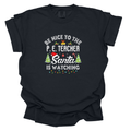 Be Nice to the PE Teacher, Santa is Watching - Comfort Colors T-Shirt