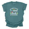 Be Nice to the PE Teacher, Santa is Watching - Comfort Colors T-Shirt