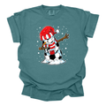 Dabbing Soccer Snowman  - Comfort Colors T-shirt