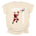 Merry SWISHmas Basketball Santa - Comfort Colors T-shirt