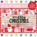 Pink Christmas Bulletin Board Kit