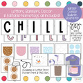 Winter Coffee Bulletin Board Kit