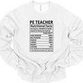 PE Teacher Nutrition Facts - Sweatshirt & Hoodie 
