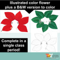 Poinsettia Holiday Science Hands-On Paper Flower Activity & Christmas Craft
