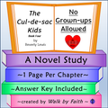 No Grown-ups Allowed Novel Study The Cul-de-sac Kids Book 4