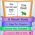 Frog Power Novel Study The Cul-de-sac Kids Book 5