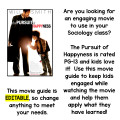 Sociology Pursuit of Happyness Movie Guide No Prep Video Guide Sub Plans