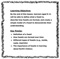 WHAT IS A FOSSIL? LESSON PLAN WITH LAB ACTIVITIES & HOMEWORK (4th-5th)
