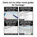 Sociology Super Size Me Movie Guide No Prep Video Guide Sub Plans Socialization