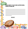 SUPER BOWL MATH: ADD/SUBTRACT/FRACTIONS WORD PROBLEMS (2ND) ANS. KEY