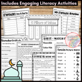 Ramadan Activities | Ramadan Worksheets | Math and Literacy Centers | Coloring