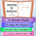 Journey to America Novel Study
