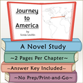 Journey to America Novel Study