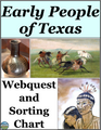 The Early People of Texas Webquest and Sorting Chart Activity